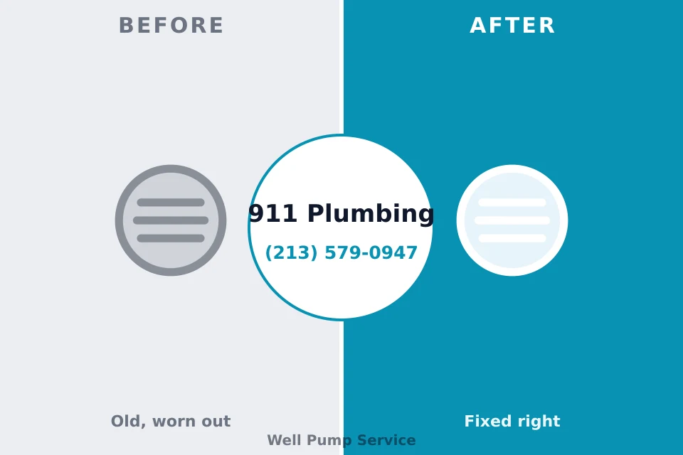 Before and after: plumbing company Marion Center, MA